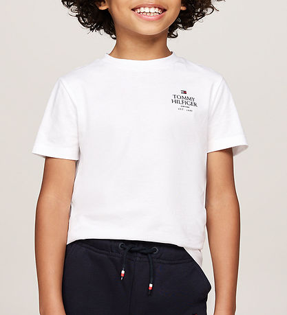 Tommy Hilfiger T-shirt - TH Logo Puff - White