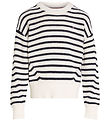 Tommy Hilfiger Bluse - Strik - Essential Stripe - Ancient White 