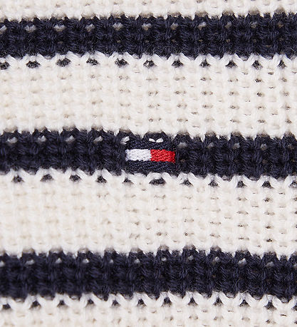 Tommy Hilfiger Bluse - Strik - Essential Stripe - Ancient White 