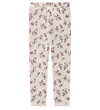 Name It Leggings - Uld - Noos - NmfWang - Lilac Ash m. Hulmønste