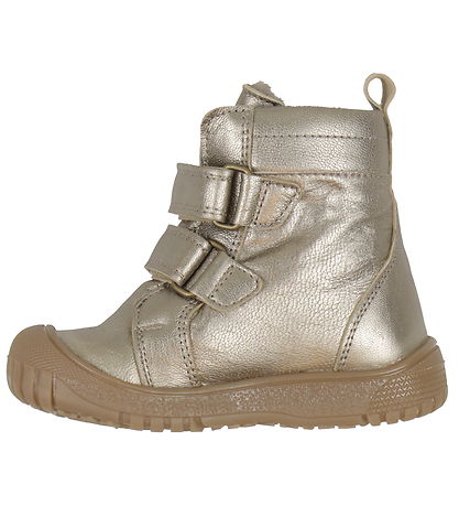 Pom Pom Vinterstøvler - Sporty Velcro Boot Tex - Metallic Asphal