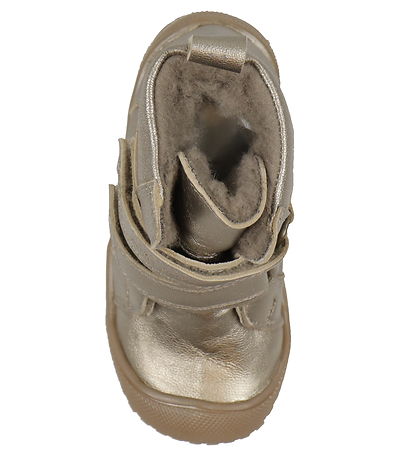 Pom Pom Vinterstøvler - Sporty Velcro Boot Tex - Metallic Asphal
