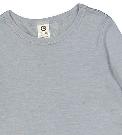 Müsli T-shirt - Uld - Woolly - Jasmin Blue
