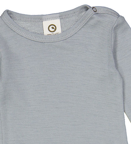 Müsli Body l/æ - Uld - Woolly - Jasmin Blue