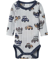 Name It Body l/æ - Uld - Noos - NbmWang - Grey Dawn m. Biler