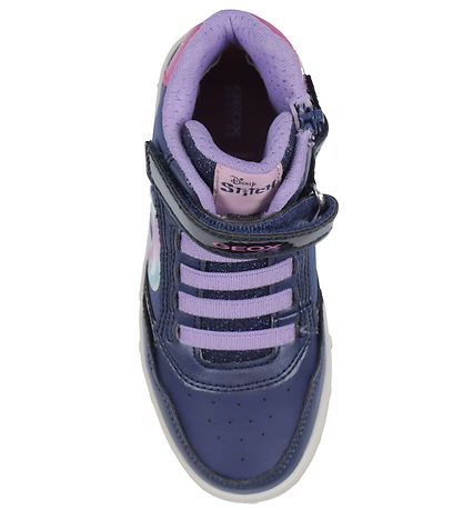 Geox Støvler m. Lys - J Skylin - Disney - Stitch - Navy/Fuchsia