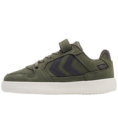 Hummel Sko - ST. Power Play Suede JR - Dusty Olive