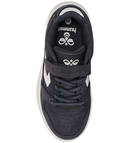 Hummel Sko - ST. Power Play Suede JR - Hvid/Sort/Obsidian