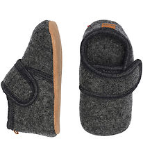 Melton Slippers - Wool - Anthracite