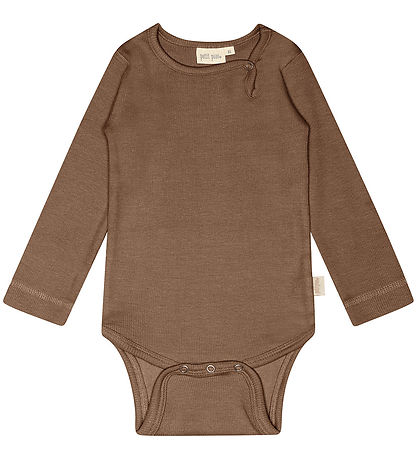 Petit Piao Body l/æ - Rib - Modal - Chocolate Brown