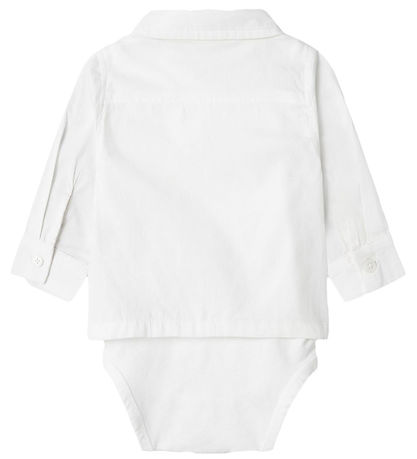 Name It Skjortebody l/æ - NbmNasin - Bright White