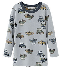 Name It Bluse - Uld - Noos - NmmWang - Gray Dawn m. Biler