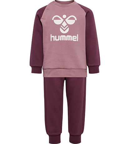 Hummel Sweatsæt - HmlHumming Crewsuit - Huckleberry