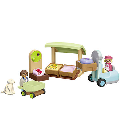 Playmobil Junior - Økologisk Markedsbod og... - 71691 - 17 Dele
