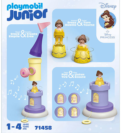 Playmobil Junior - Disney - Belles Legetårn... - 71458 - 7 Dele