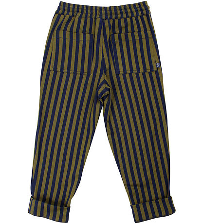 Danefæ Bukser - Danefrede Stretch Canvas Pants - Olive/Dark Navy