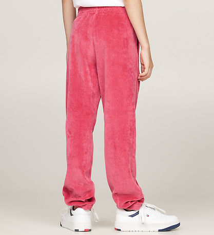 Tommy Hilfiger Velourbukser - Script - Heritage Pink