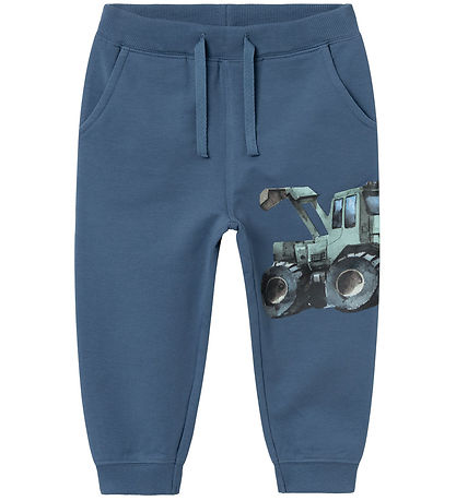 Name It Sweatpants - NmmNiklo - Bering Sea m. Traktor
