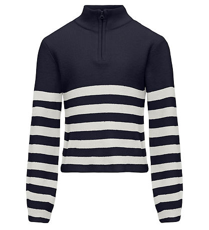 Kids Only Bluse - Half Zip - Noos - KogFranca - Night Sky/Cloud 