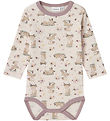 Name It Body l/æ - Uld - NbfWillit - Lilac Ash m. Dådyr