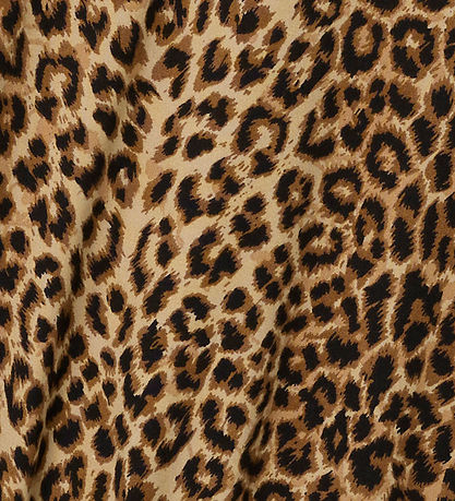 Name It Kjole l/æ - NkfNuni - Sort m. Leopardprint