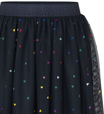 Name It Nederdel - NkfVabos - Midi - Dark Sapphire/Hearts