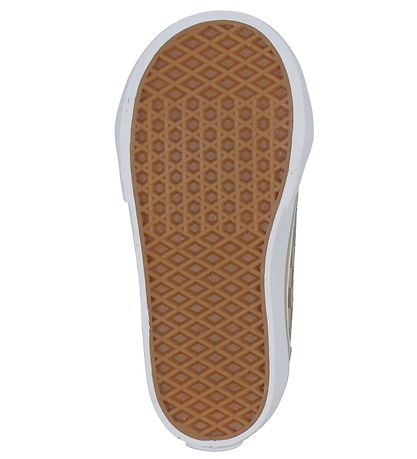 Vans Sko - Old Skool V Neutral Checkerboard - Brown/True White