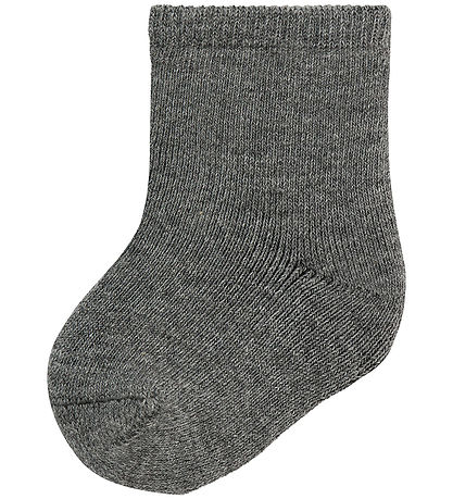 Name It Strømper - Uld/Bomuld - NbmWaksi - Dark Grey Melange