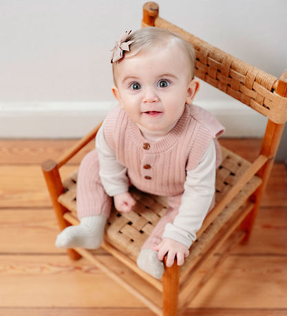 Hust and Claire Vest - Strik - Uld - Edi - Rose Cloud