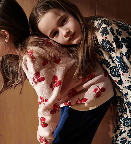 FUB Bluse - Uld - Acorn - Ecru/Red