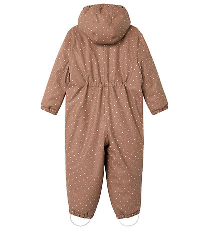 Lil' Atelier Flyverdragt - PU - NmfLadry10 - Beaver Fur/AOP