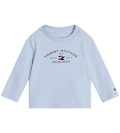 Tommy Hilfiger Bluse - Essential Printed - Breezy Blue