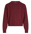 Tommy Hilfiger Bluse - Strik - Chenille - Deep Rouge