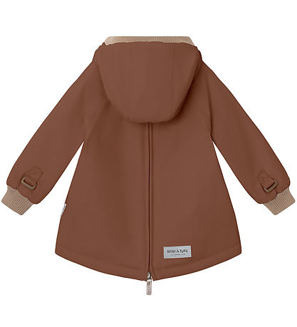 Mini A Ture Vinterjakke - Babywen Fleece - Rootbeer Brown