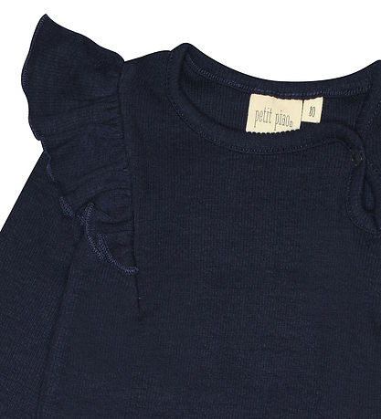 Petit Piao Body l/æ - Rib - Modal - Indigo Plum