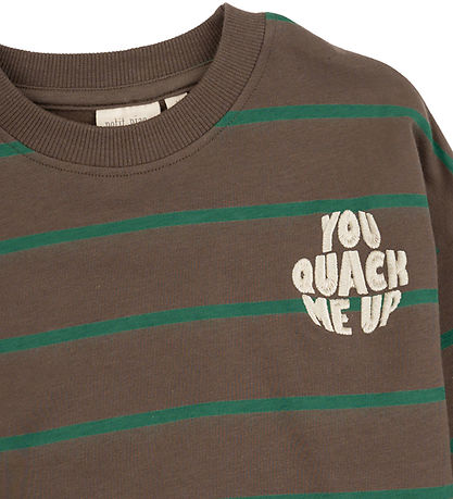 Petit Piao Sweatshirt - Chocolate Brown Stripe