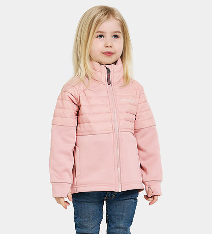 Didriksons Softshelljacka - Filur Hybrid - Dusty Pink