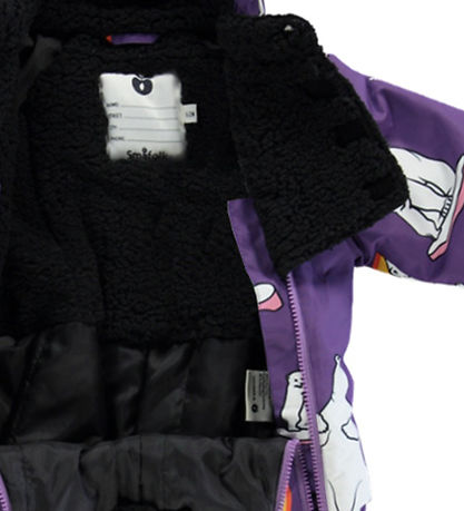 Småfolk Flyverdragt - Purple Heart m. Isbjørne 