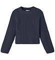 Name It Bluse - Strik - Cropped - NkfVenja - Dark Sapphire
