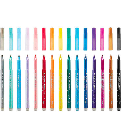 Ooly Tusser - 15-pak - Rainbow Sparkle Glitter