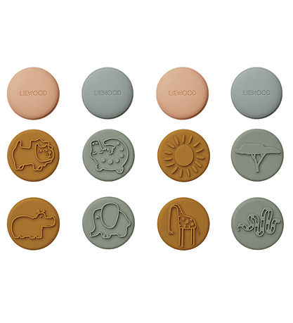 Liewood Stempelsæt - Silikone - 12-pak - Earl - Golden Caramel M