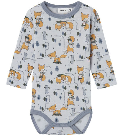 Name It Body l/æ - Uld - NbmWillit - Gray Dawn/AOP