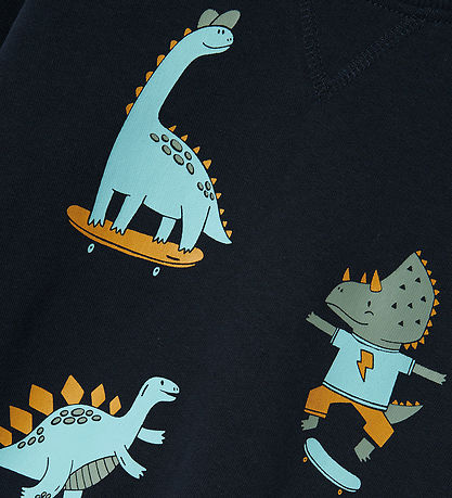 Name It Sweatsæt - NmmVimo - Dark Sapphire m. Dinosaurer