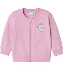 Name It Sweatcardigan - NbfVrille - Pastel Lavender/Bird