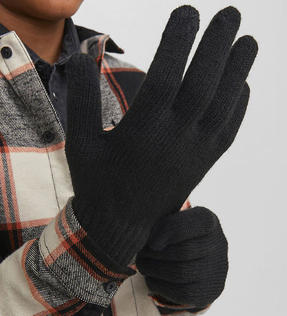 Jack & Jones Handsker - Strik - Noos - JacBarry - Sort