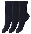 Minipop Strømper - Bambus - 3-pak - Navy