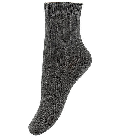 Minipop Strømper - Bambus - 3-pak - Dark Grey Melange
