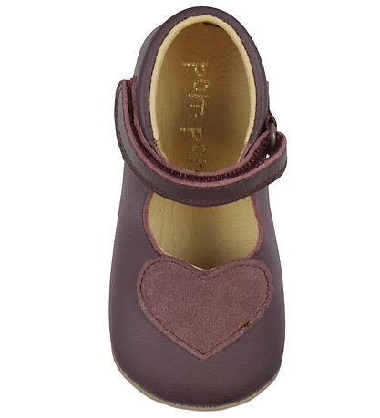 Pom Pom Hjemmesko - Beginners Ballerina Heart - Dark Burgendy
