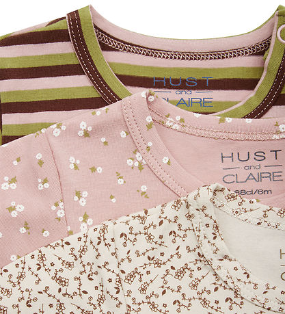 Hust and Claire Body l/æ - 3-pak - Blue - Dusty Rose