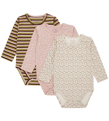 Hust and Claire Body l/æ - 3-pak - Blue - Dusty Rose